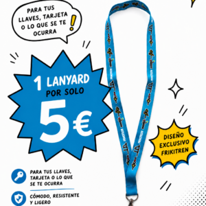 Landyard azul señales mecánicas - PACK 1