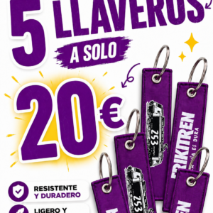 Llaveros La Vía es dura - PACK 5