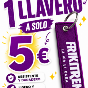 Llavero Frikitren “La vía es dura” – PACK 1